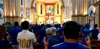 Em missa lotada de torcedores, Cruzeiro celebra 101 anos de fundação