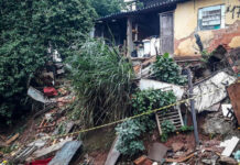 Parte de uma casa desaba em BH