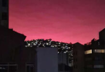 Céu rosa protagoniza espetáculo na madrugada de BH e arranca suspiros