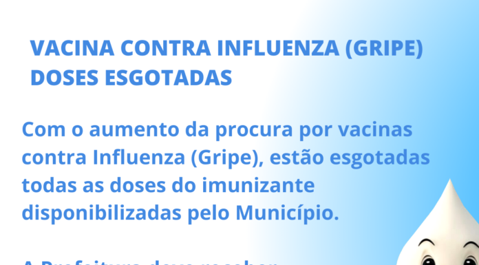 Doses da vacina contra Gripe estão esgotadas em João Monlevade