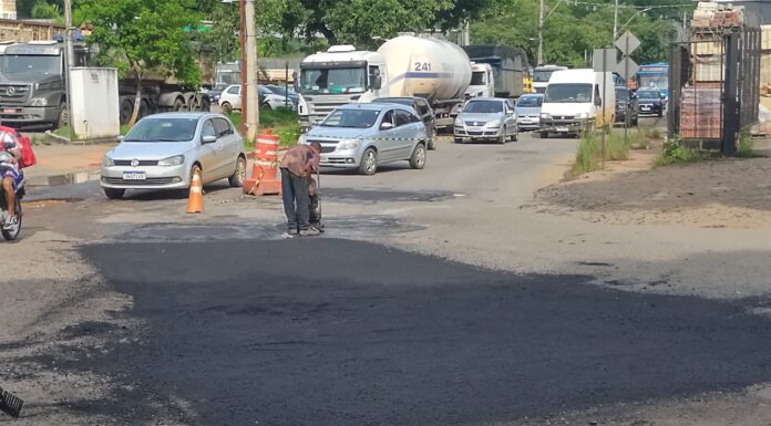 Prefeitura de João Monlevade recupera vias com asfalto a quente