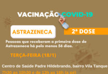 Prefeitura aplica as três doses da vacina nesta terça-feira