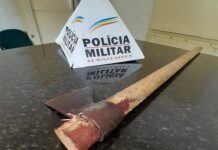 Homem que assassinou outro, com golpes de machado em Nova Era é preso nesta manhã