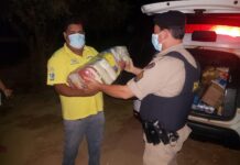 Militares de Caratinga realizam distribuição de donativos para famílias afetadas pelas fortes chuvas