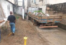 Em uma semana, Prefeitura retira 15 caminhões de entulhos e lixo das ruas de João Monlevade