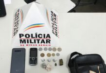 Drogas são encontradas em veículo de conhecido no meio policial de Catas Altas