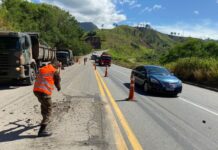 Exército recupera trechos da BR-381 entre Timóteo /Monlevade