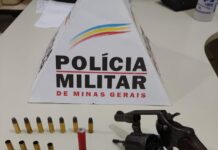 Idoso dispara tiro na praça em São José do Goiabal e acaba preso