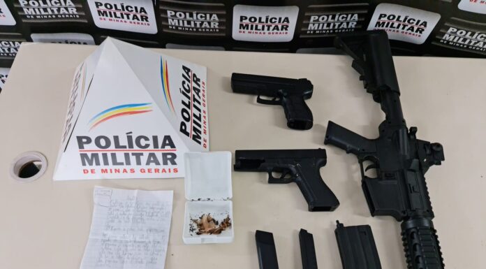 A casa caiu para dupla que iria praticar assalto na avenida Castelo Branco