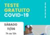 Em João Monlevade terá teste gratuito de Covid-19 neste sábado