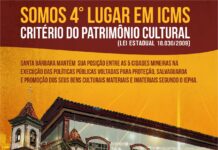 Santa Bárbara fica em 4° lugar em ICMS Critério do Patrimônio Cultural no estado de Minas Gerais