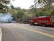 Incêndio em caminhão frigorífico destrói carregamento de carnes