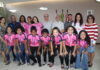 JEMG: Prefeito e vice recebem alunas do futsal feminino da Escola Municipal Germin Loureiro