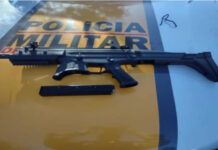 Casal é preso com carabina .40 em Barão de Cocais