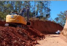 Manutenção das estradas vicinais de Rio Piracicaba