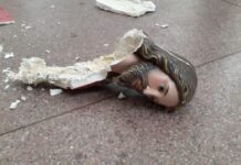 Homem quebra imagens da Igreja de Padre Eustáquio, em Belo Horizonte