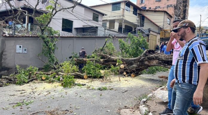 Após temporal, ruas de João Monlevade são limpas