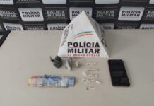 Traficante tenta escapar de abordagem policial