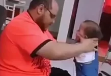 Vídeo antigo de pai batendo em bebê viraliza e revolta redes sociais