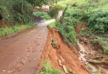 João Monlevade tem vários pontos em situação de emergência devido às fortes chuvas